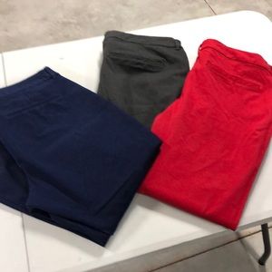 Trio of Pixie style pants